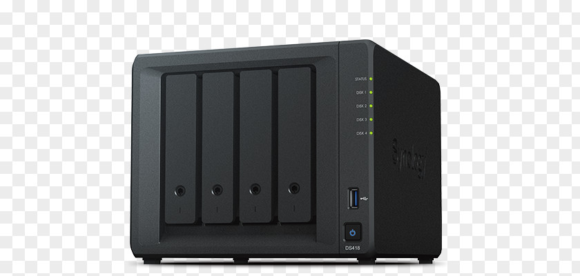 Education Office Supplies Synology DS118 1-Bay NAS Network Storage Systems Inc. Computer Servers Server Casing DiskStation DS418Play PNG