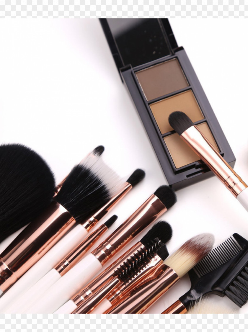 Makeup Brush BH Cosmetics 15 PC Rose Gold Set Make-up PNG