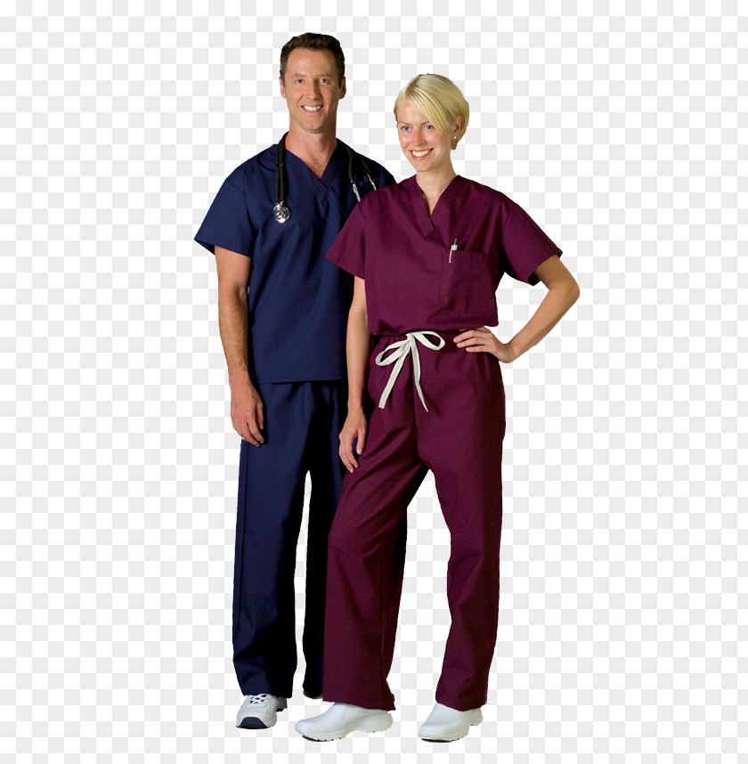Nurse Scrubs Dobok Shoulder Purple Sleeve PNG