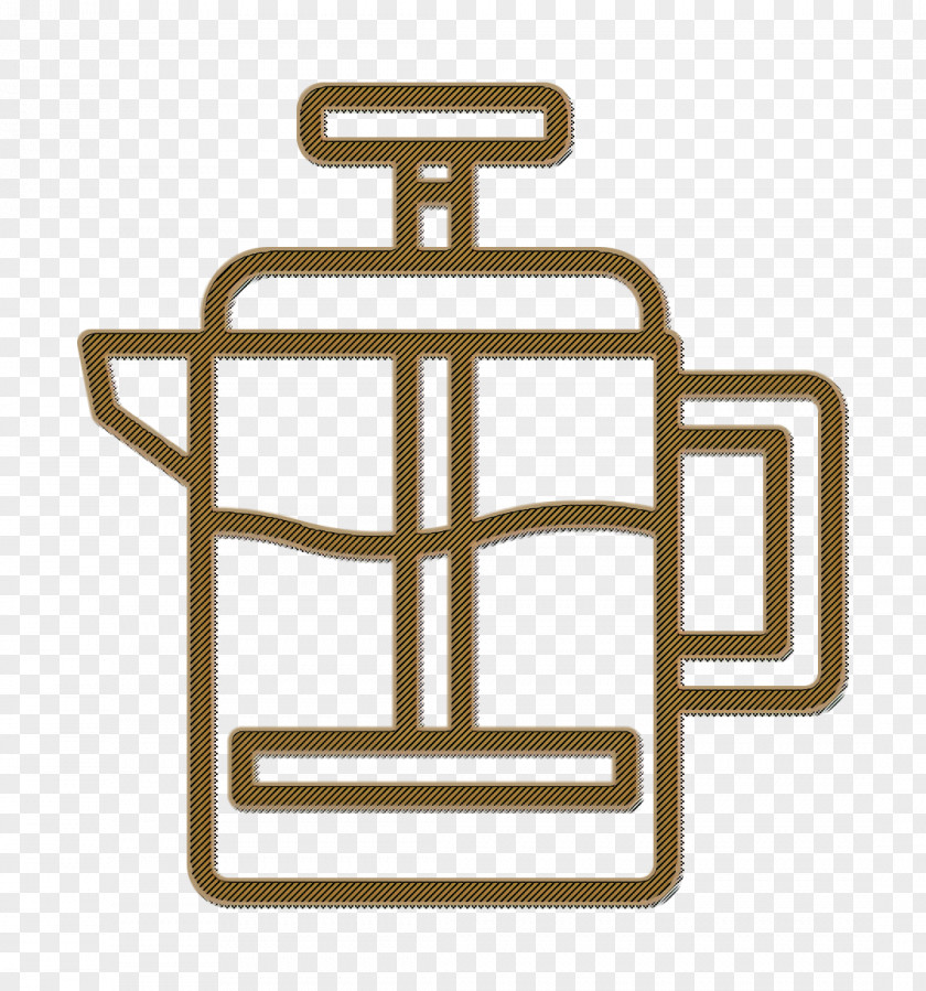 Press Icon Coffee Shop French PNG