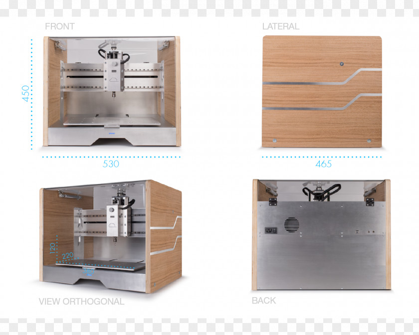 Wooden Desktop Computer Numerical Control Milling 3D Printing CNC Router Machining PNG