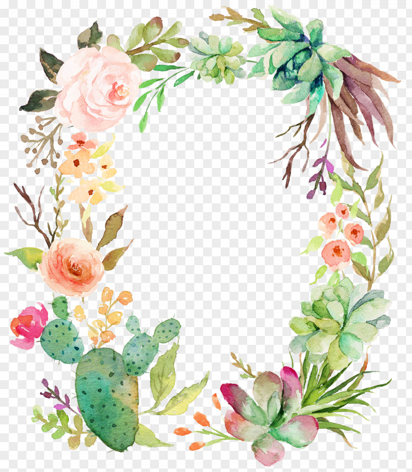 Delicate Floral Wreath Wedding Invitation Baby Shower Textile Quilting Infant PNG