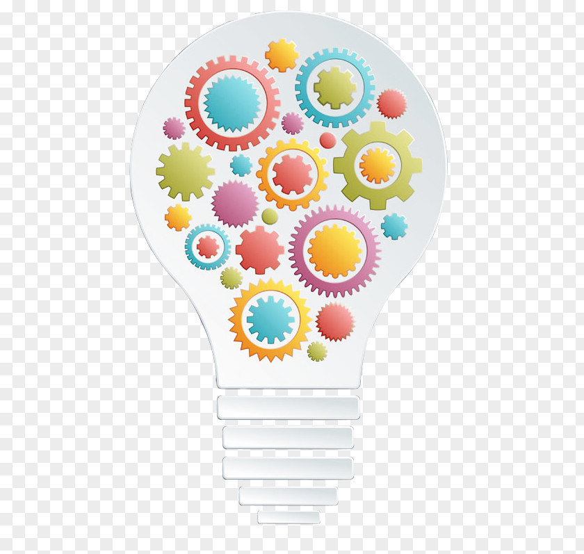 Light Bulb Incandescent Euclidean Vector Gear Lamp PNG