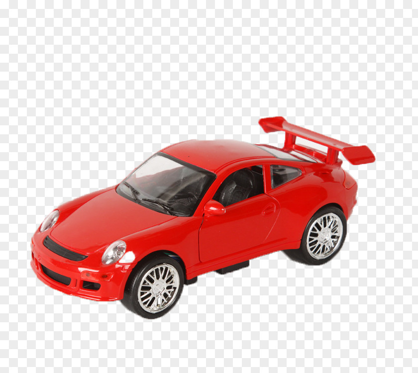 Red Toy Car Model Sports PNG