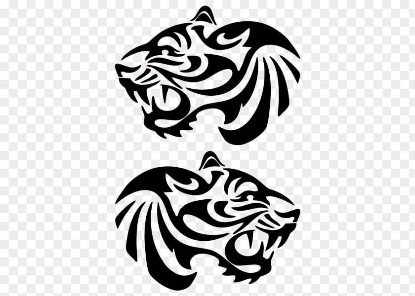 Car Tiger Wall Decal Sticker PNG