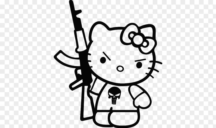 Ak 47 Hello Kitty AK-47 Sticker Decal Firearm PNG