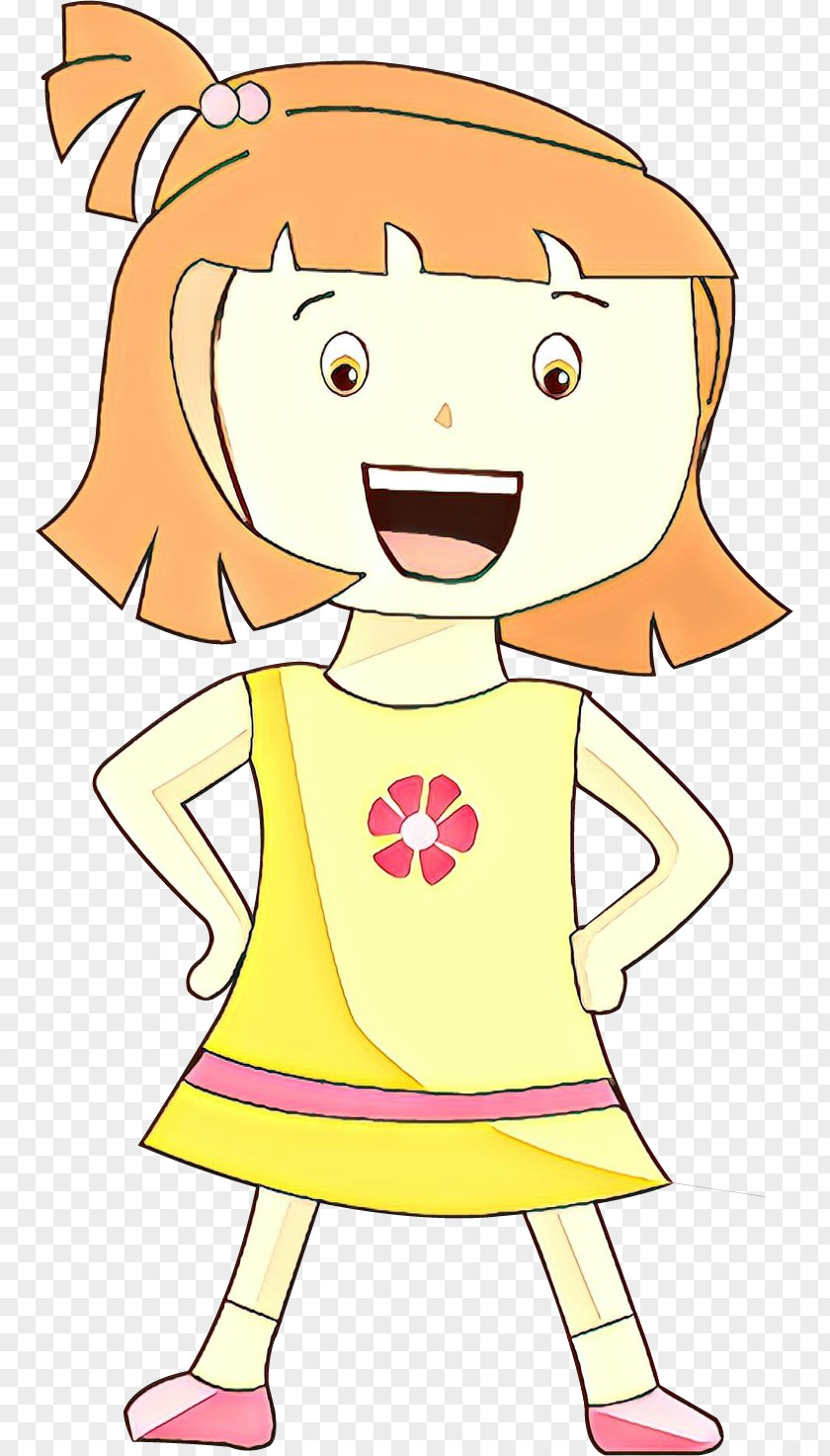 Cartoon Line Happy Smile Style PNG