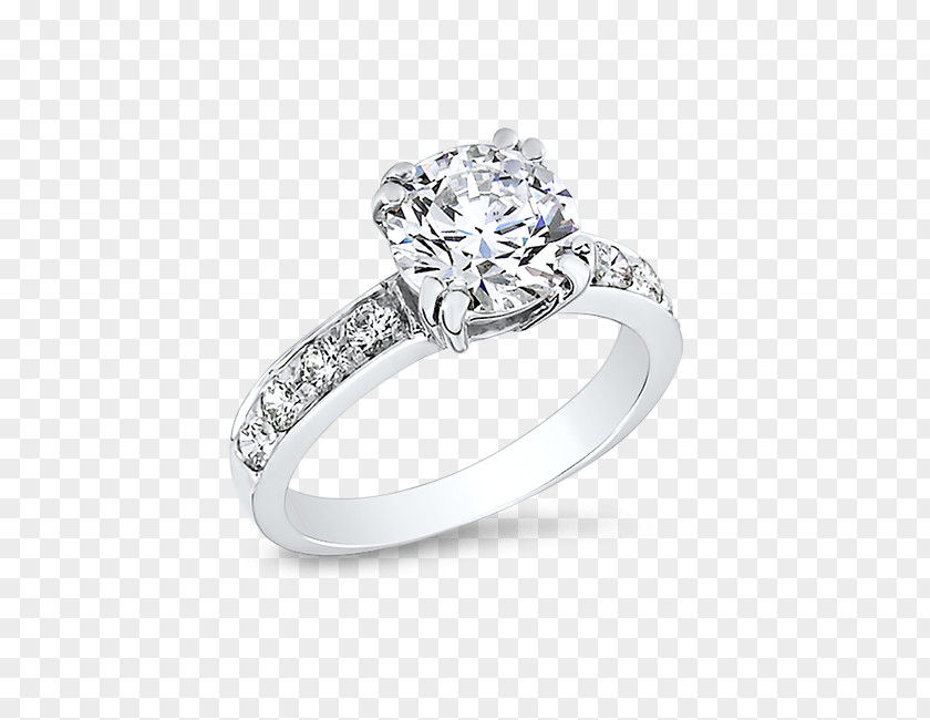 Cubic Zirconia Engagement Ring Solitaire Gold PNG