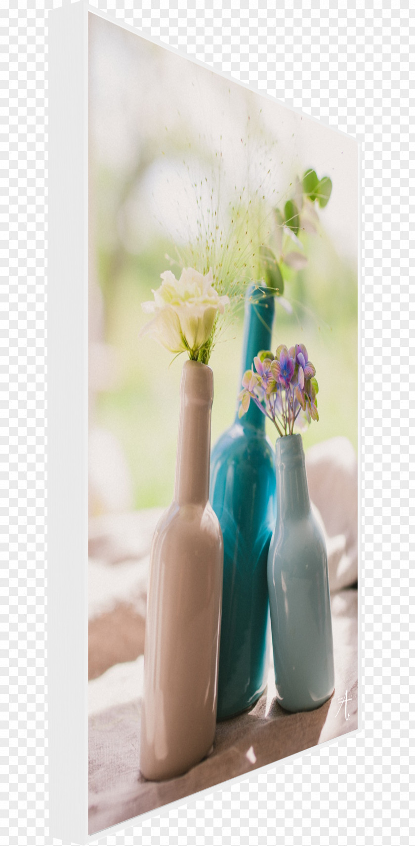 Glass Bottle Vase Flower PNG