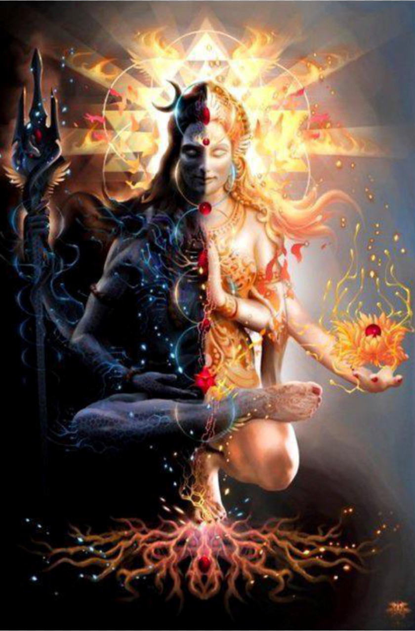 Goddess Shiva Parvati Ganesha Ardhanarishvara Shakti PNG