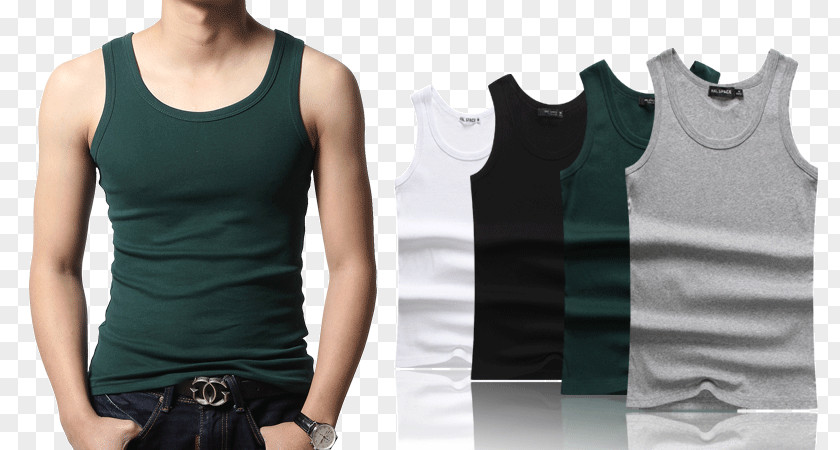 Men's Summer Vest T-shirt Sleeveless Shirt Jacket Waistcoat PNG