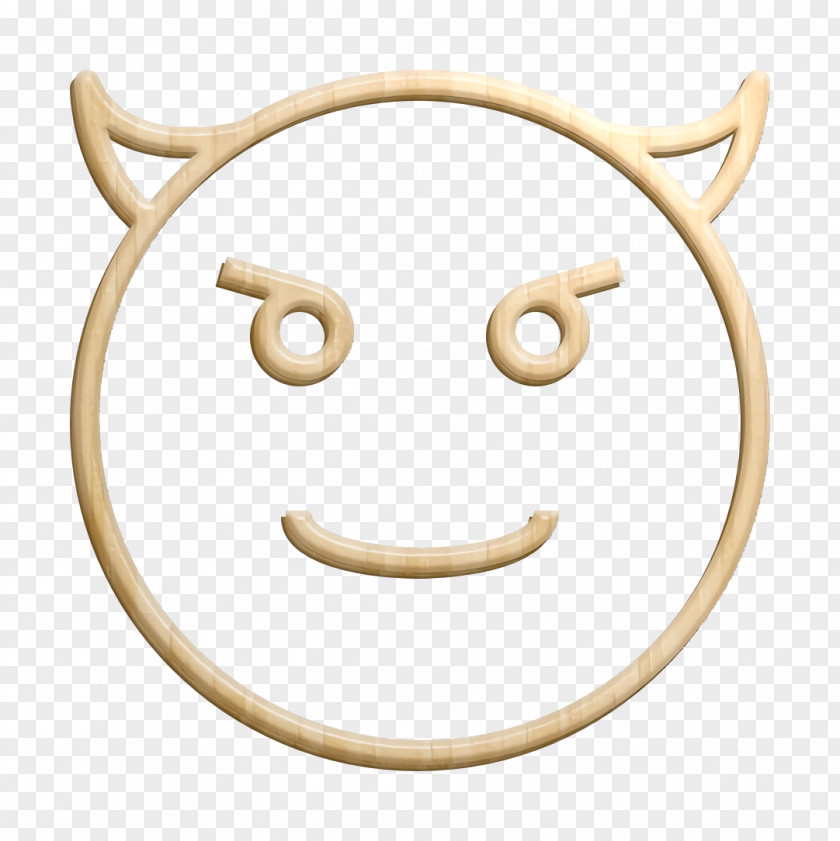 Oval Nose Smiley Face Background PNG