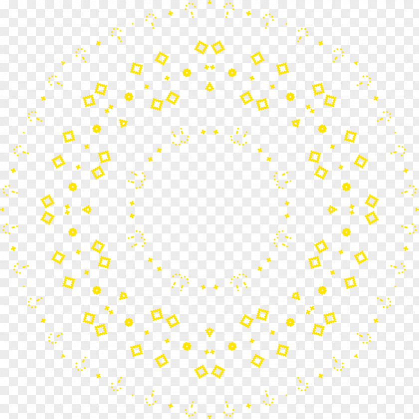 Yellow Circle Area Pattern PNG