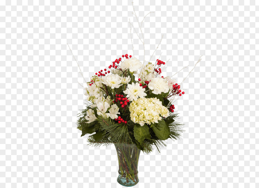 Christmas Silk Hydrangeas Floral Design Flowers In A Vase Flower Bouquet Cut PNG