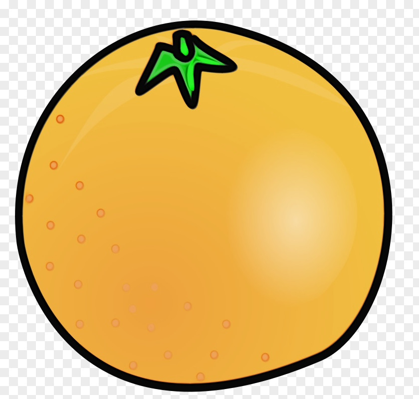 Fruit Sticker Orange PNG