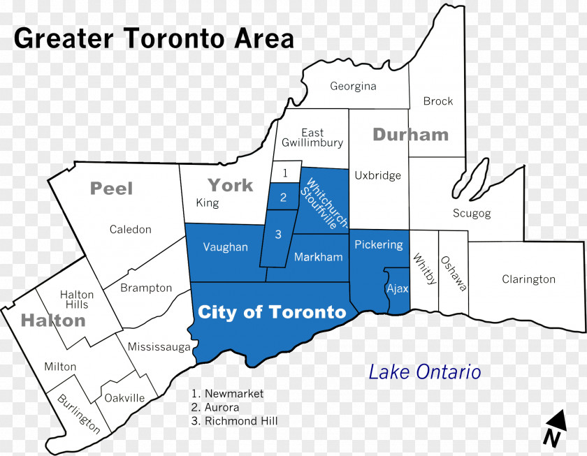 Gta Map Toronto Mississauga Pickering Oshawa Sunshade Blinds & Drapery PNG
