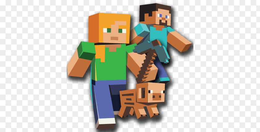 Three Characters Minecraft PNG Minecraft, figures clipart PNG