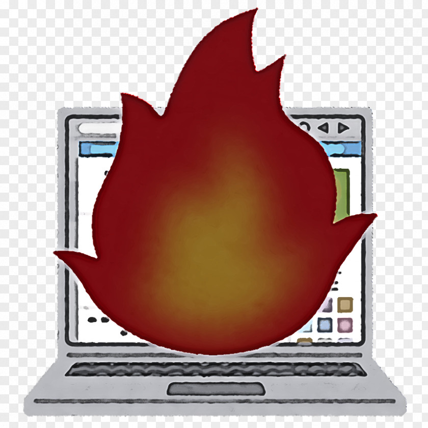Computer Fire PNG