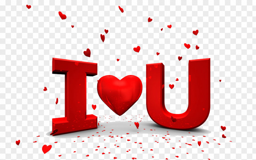I Love You English Red High-definition Television Feeling Wallpaper PNG