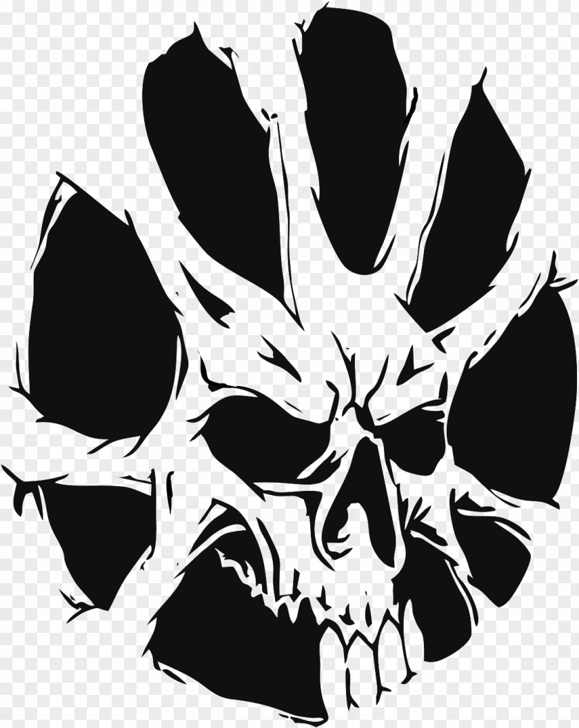 Pistola Flag Skull Tattoo Stencil Drawing Design PNG