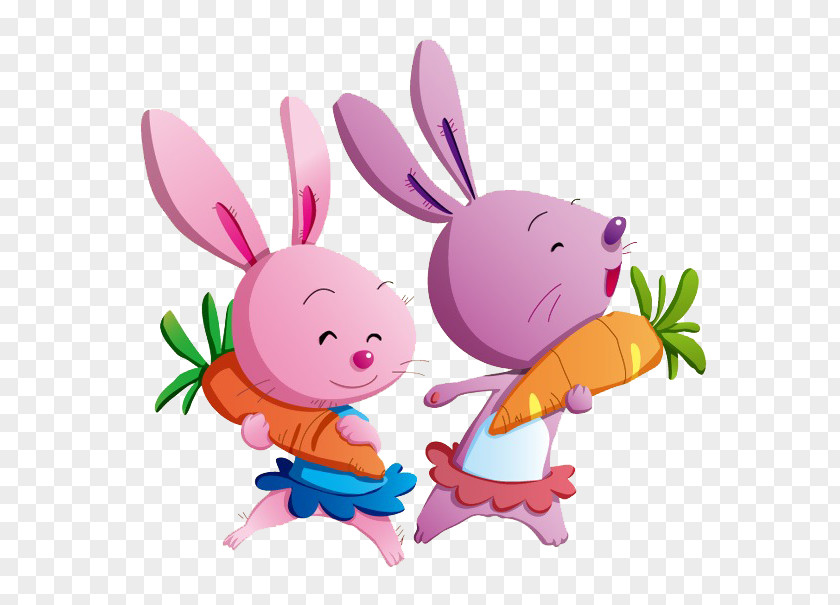 Cartoon Rabbit Na Luobu Child Carrot PNG