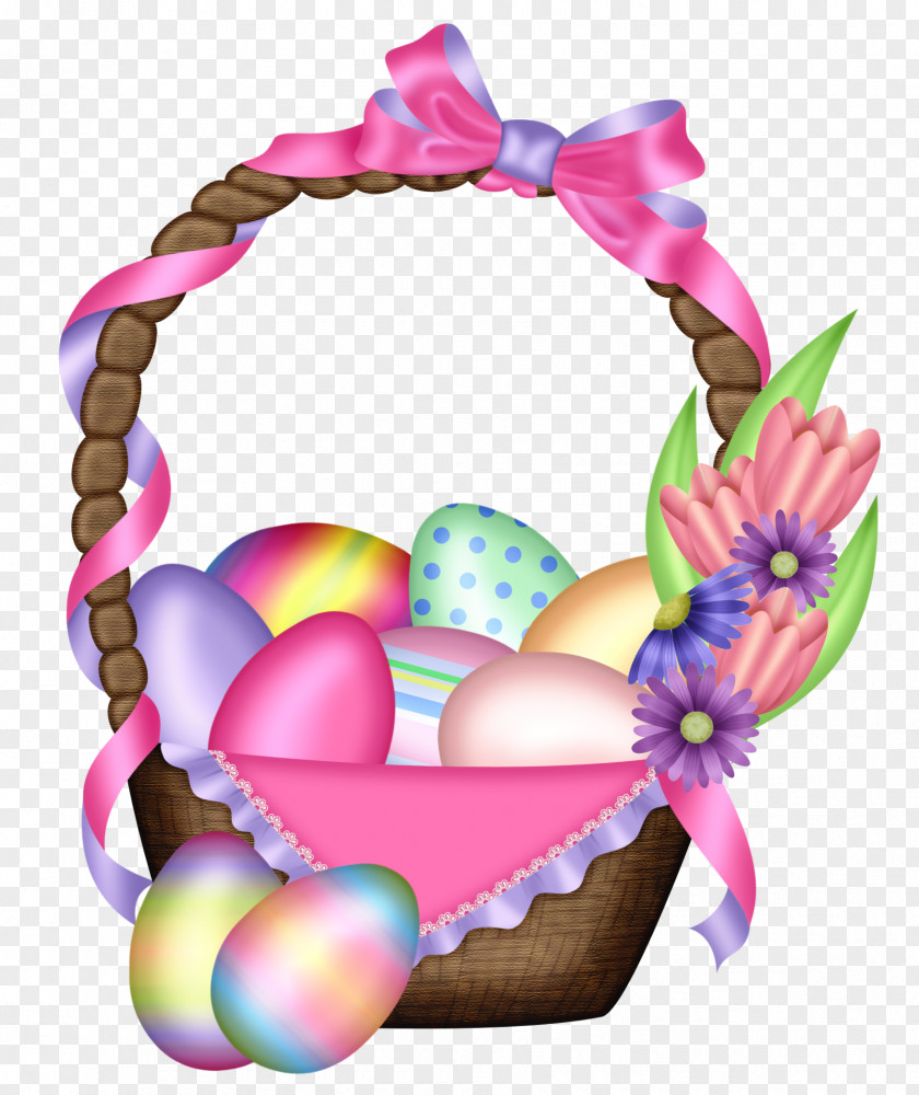 Easter Colorful Basket Transparent Clipart Bunny Egg Clip Art PNG