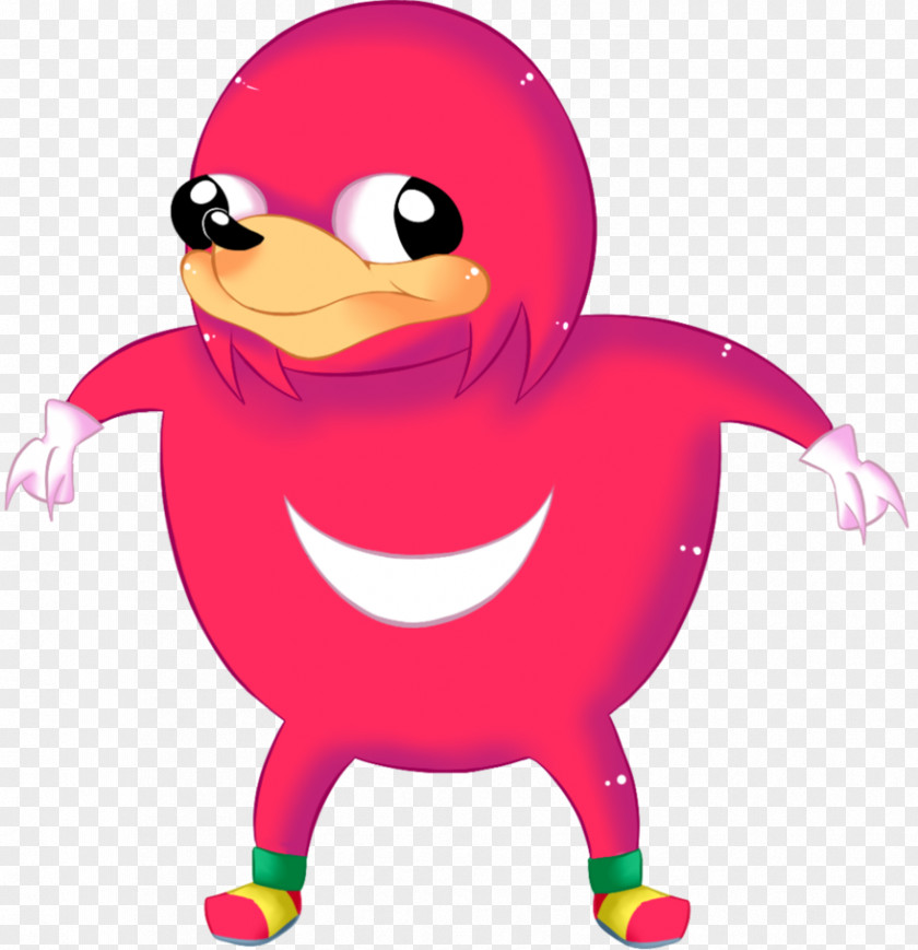 Knuckles The Echidna VRChat Uganda Sega Character PNG