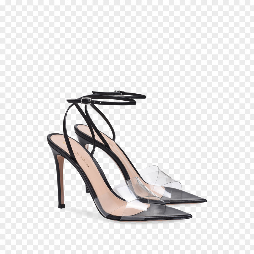 Sandal Shoe Color Heel Black PNG