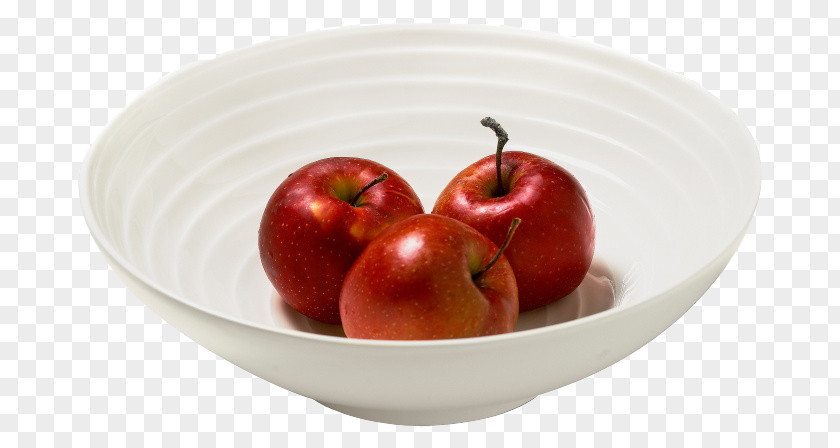 Three Red Apples Apple Plate Bowl PNG
