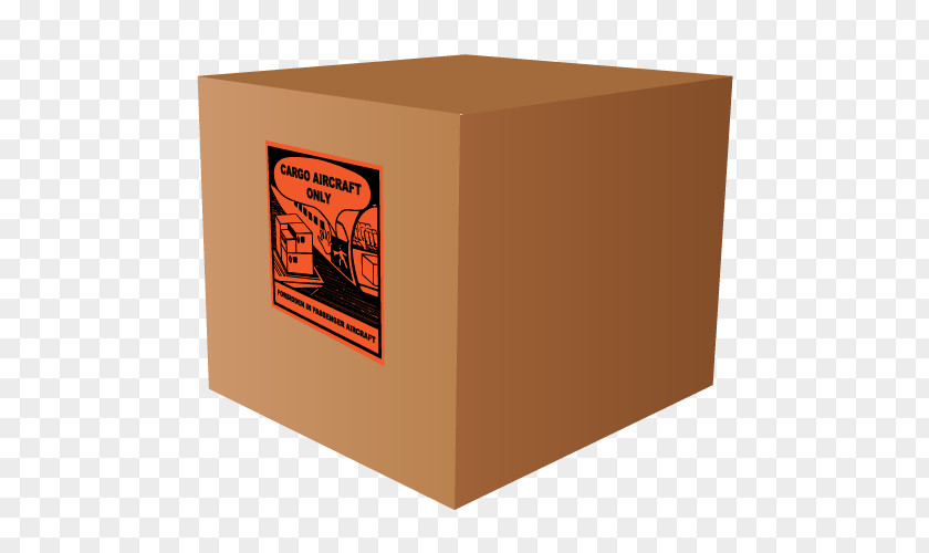 Box Cargo Aircraft Only Label Sticker PNG