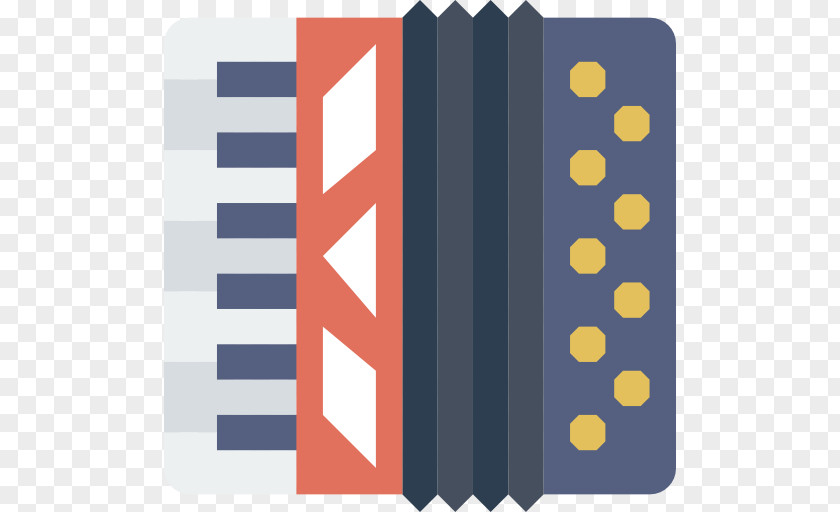 Cartoon Accordion Musical Instrument Icon PNG