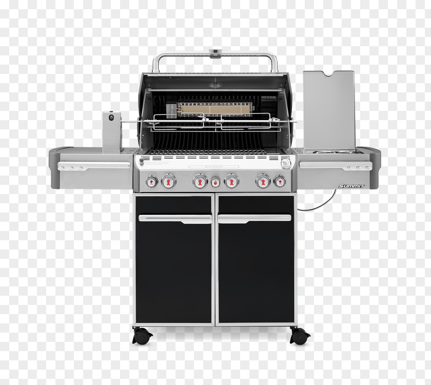 Patio Gas Grill Barbecue Weber Summit E-470 Weber-Stephen Products S-470 Natural PNG