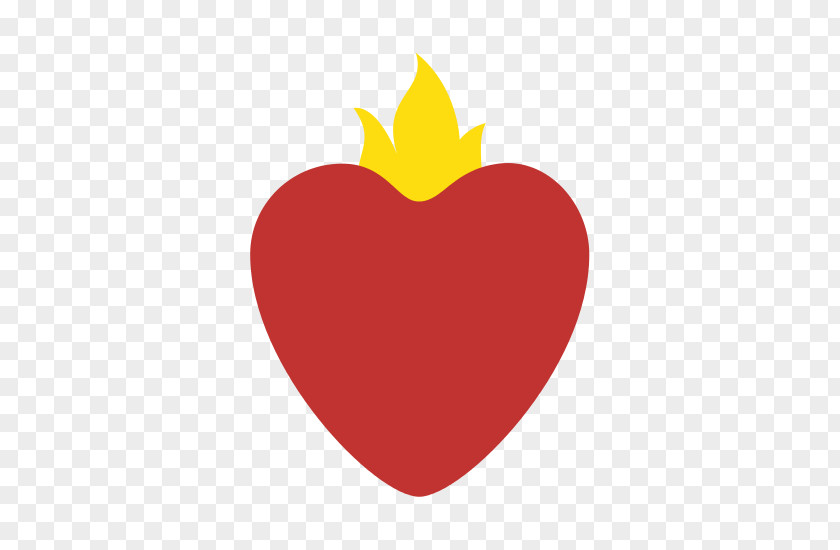 Tree Fruit Red Leaf Heart Logo Plant PNG