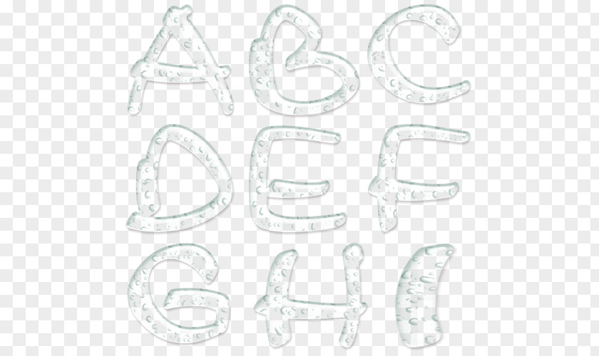 Droplets Creative Capital Letters Letter Case All Caps PNG