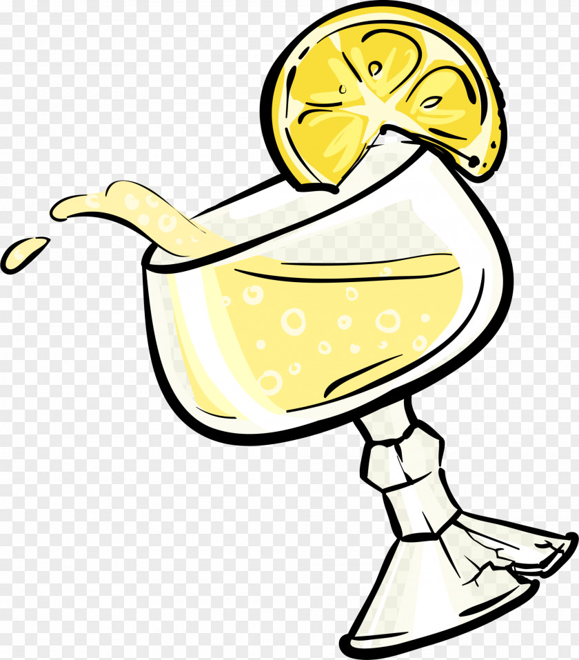 Golden Lemon Drink Cocktail PNG