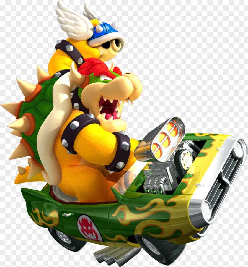 Bowser Mario Kart Wii Bros. PNG