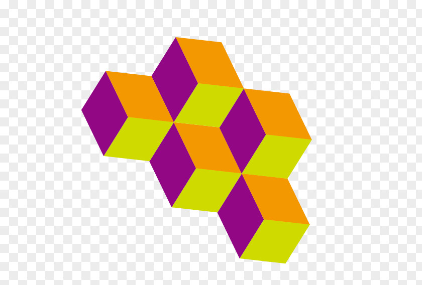 Color Three-dimensional Cube Assembly Geometric Shape Space PNG