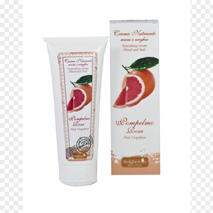 Grapefruit Cream Lotion Pink Nail PNG