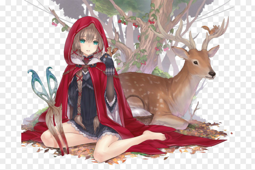 Little Red Riding Hood Big Bad Wolf Anime Character PNG Character, clipart PNG