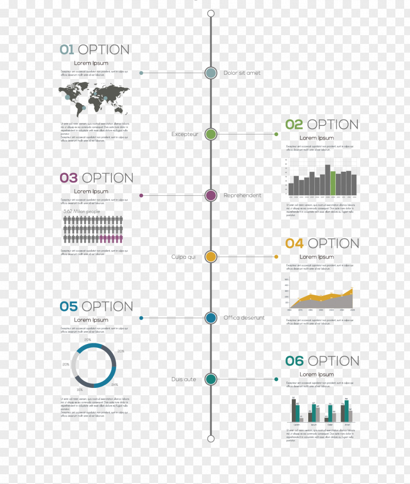 World Map Infographic Timeline Icon PNG