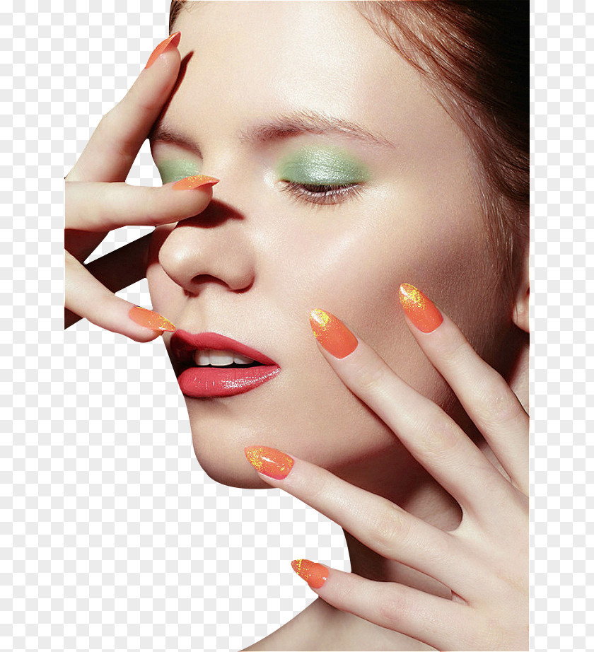 Beautiful Female Make-up Nail Manicure Beauty PNG