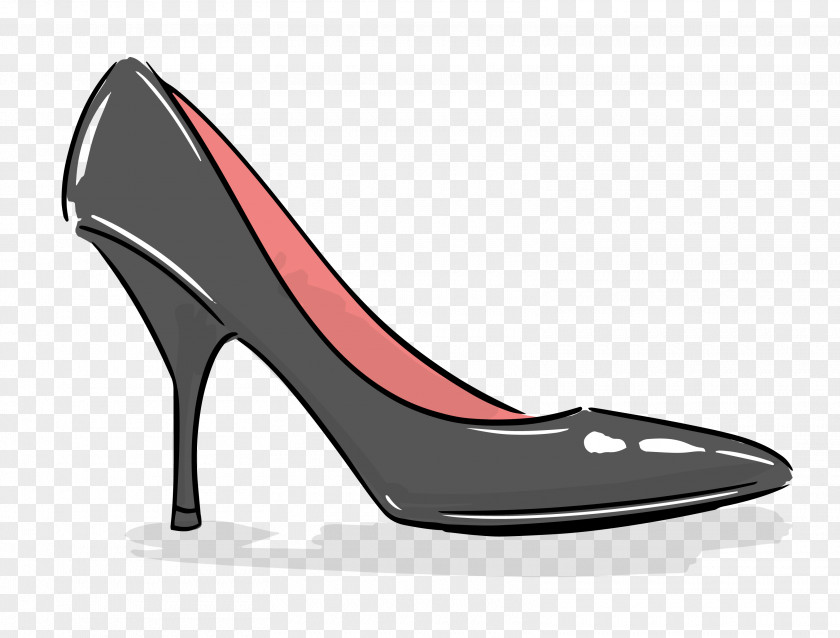 Hand-painted Heels Shoe High-heeled Footwear Designer Cartoon PNG