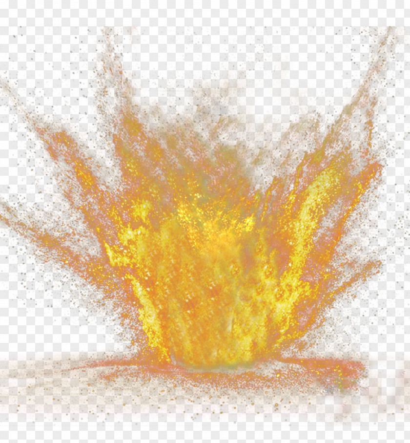 Hand-painted Splash Of Explosives Particles PNG