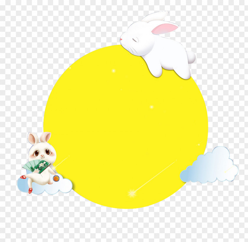 Mid-rabbit Easter Bunny Mid-Autumn Festival Moon Rabbit Clip Art PNG