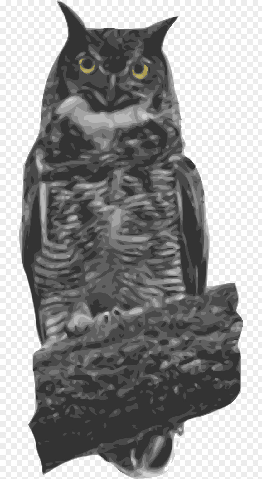 Owl Great Horned Bird Clip Art PNG