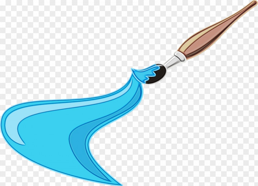 Turquoise Wet Ink PNG