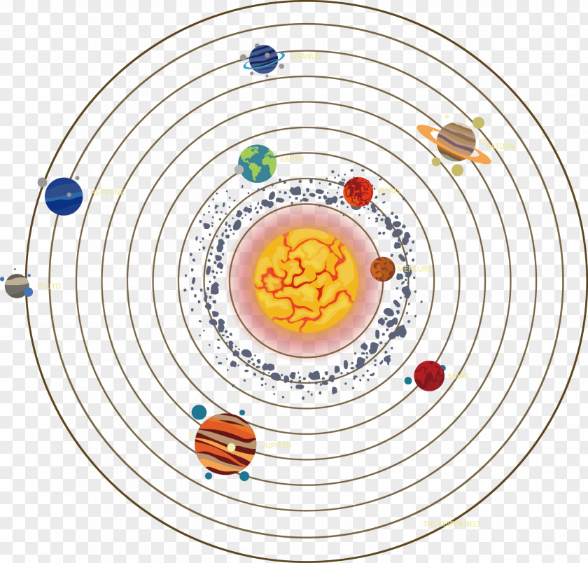 Vector Nine Planets Photos Solar System Planet Icon PNG