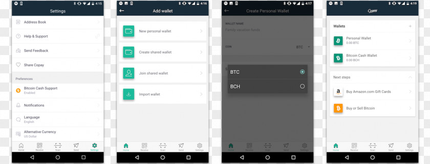 Wallet Bitcoin Cash Cryptocurrency BitPay PNG