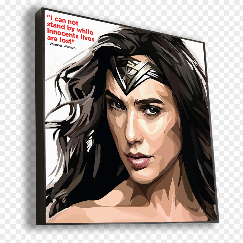 MULHER MARAVILHA Wonder Woman Gal Gadot Pop Art Painting PNG