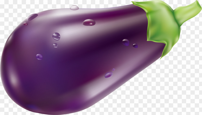 Purple Cartoon Eggplant PNG